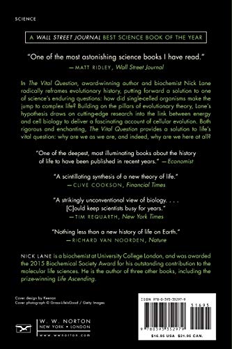 VITAL QUES: Energy, Evolution, and the Origins of Complex Life
