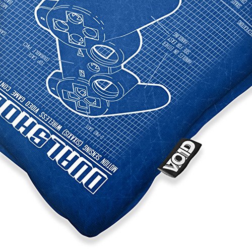 VOID Dualshock Controlador Cojín con Dibujo Funda de cojín Funda para Outdoor Indoor PS Videojuego videoconsola, Kissen Größe:40 x 40 cm