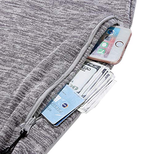 W Weiluogao Scarf with Hidden Pocket, Scarf with Hidden Pocket Plaid, Loop Solid Color Scarf with Hidden Zipper, Scarf with Pockets for Women (E)