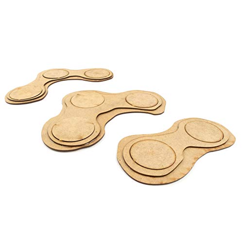 War World Gaming Bases de Madera MDF para Árboles Mezcla - Pack de 3 - DM Peana Tablero Wargame Juego Guerra Diorama Escenario Paisaje Miniatura Modelismo Maqueta Terreno Envío Seguimiento