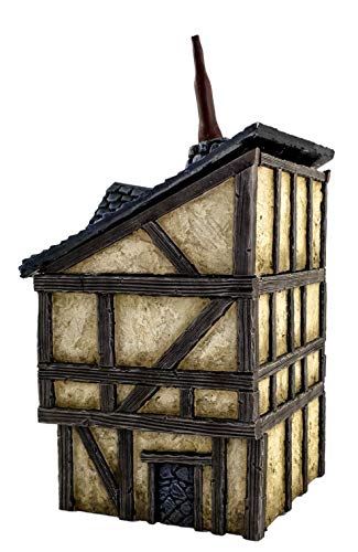 War World Gaming Fantasy Village - Casa de Ciudad - 28mm Wargaming Tabletop Medieval Miniaturas Maquetas Panorama Orografía Dioramas Colección Edificios