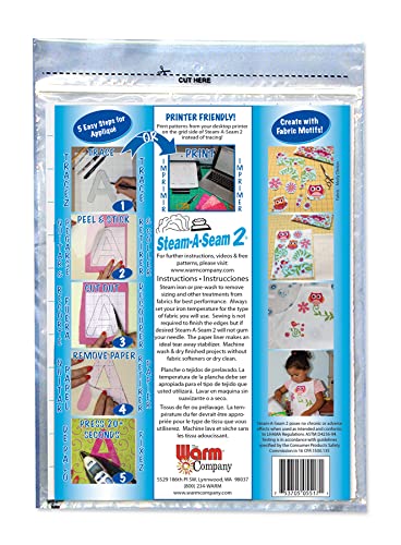 Warm The Company 5517 Steam de a de Seam 2, beidseitg precintar 5 láminas, 22,9 x 30,5 cm