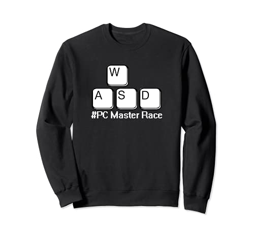 WASD PC Master Race Keys #PCMasterRace juego divertido PC Gamer Sudadera