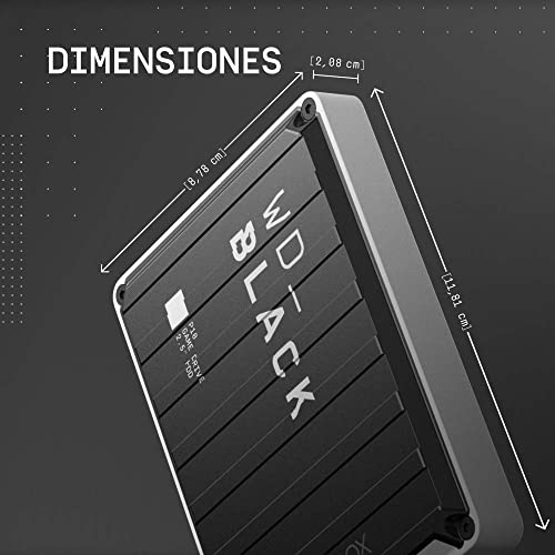 WD_BLACK P10 Game Drive para Xbox de 2 TB para llevar tu colección de juegos Xbox allí donde vayas