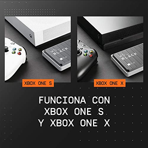 WD_BLACK P10 Game Drive para Xbox de 2 TB para llevar tu colección de juegos Xbox allí donde vayas