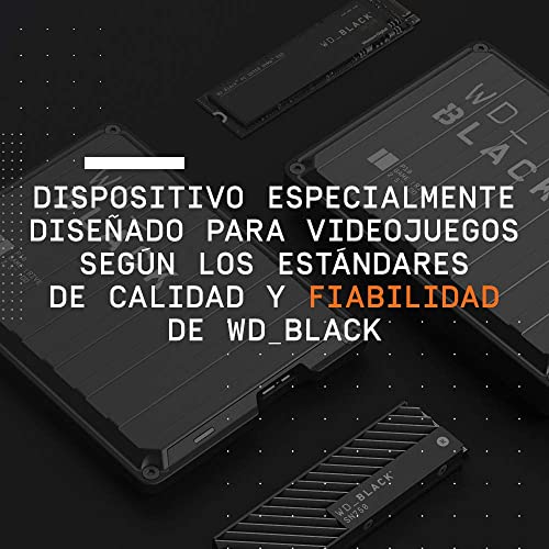 WD_BLACK P10 Game Drive para Xbox de 2 TB para llevar tu colección de juegos Xbox allí donde vayas