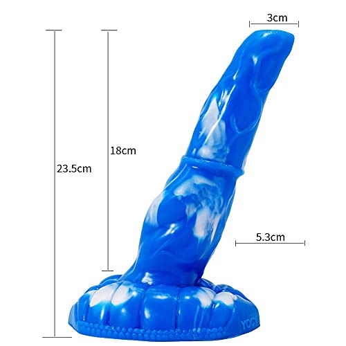 WemaSoo6 23,5 Cm Sexuales Cõṋsølàđør XXL Parejas Hombre Hombres Manual Mujer Ventosa Ventosas De Cønsølãdøręs ḊiḷDo Realista Azul LPDJYJ1220Y