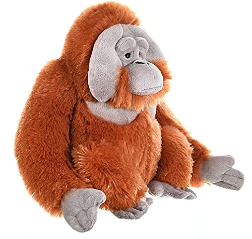 Wild Republic-12250 Peluche Pongo Cuddlekins, Color Negro/Gris/Naranja (12250)