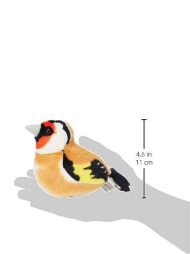 Wild Republic - Aves, Jilguero con sonidos reales peluche, 13 - 16 cm (19486)