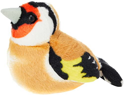 Wild Republic - Aves, Jilguero con sonidos reales peluche, 13 - 16 cm (19486)
