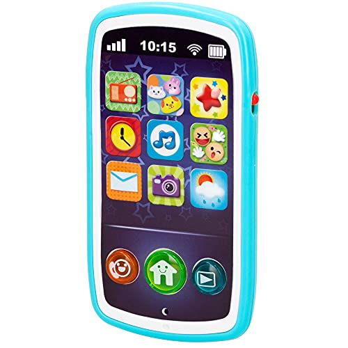 winfun - Teléfono móvil bebés, Juguete teléfono, móvil con sonidos, melodías y luces, + 6 meses, juguetes primera infancia, juguetes bebés, móvil bebés (44523)