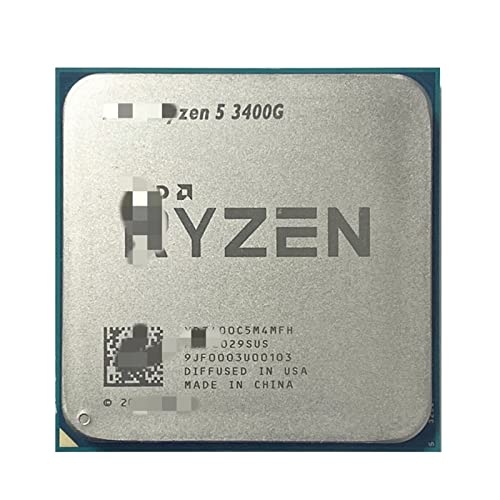 WMUIN UPC procesador Ryzen 5 340 0G R5-3400G 3.7 G Hz Quad-Core Ocho Hilo 6 CPU 5W Procesador Yd3400c5m4mfh Zócalo am4 Hardware de la computadora