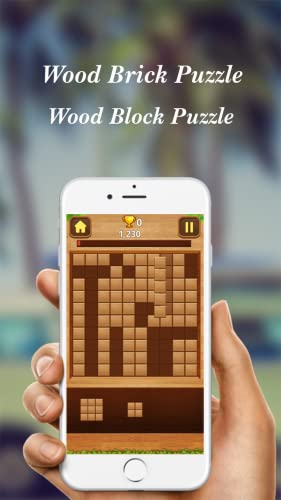Wood Brick Puzzle Game - Wood Block Puzzle Free Game - Classic Woody Blocks Fun Game