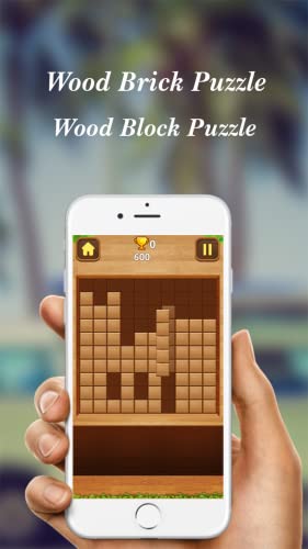 Wood Brick Puzzle Game - Wood Block Puzzle Free Game - Classic Woody Blocks Fun Game