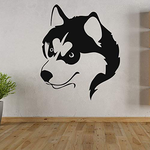 wopiaol Calcomanías de Pared de Animales GOG Puppy Art Vinilo Adhesivo de Pared Sala de Estar Huskies Perro Mascota Decoración del hogar Dormitorio Patrón extraíble