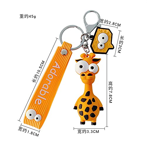 WRVCSS Bags, keychains, eye-catching zebra car keychains, car bag pendants, student keychain pendants, gifts for friends