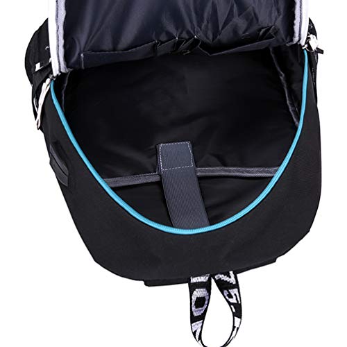 WYCY Mochila Luminosa Mochila Escolar de Gran Volumen 36L con Puerto de Carga USB y Línea de Audio Mochila Escolar Unisex Mochila con Luminosa Caja de Lápices (Marshmellow)