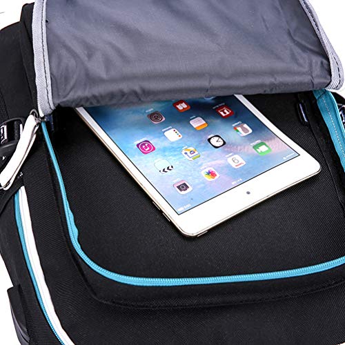 WYCY Mochila Luminosa Mochila Escolar de Gran Volumen 36L con Puerto de Carga USB y Línea de Audio Mochila Escolar Unisex Mochila con Luminosa Caja de Lápices (Marshmellow)