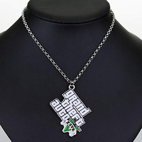 WYFLL Collar con logotipo de Gta5 Grand Theft Auto con logotipo de Gta5