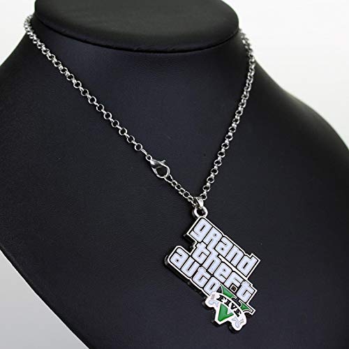 WYFLL Collar con logotipo de Gta5 Grand Theft Auto con logotipo de Gta5