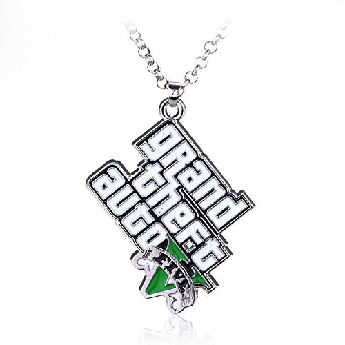 WYFLL Collar con logotipo de Gta5 Grand Theft Auto con logotipo de Gta5