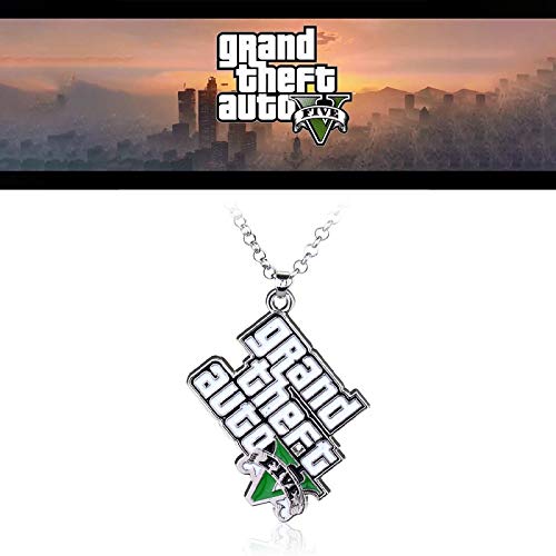 WYFLL Collar con logotipo de Gta5 Grand Theft Auto con logotipo de Gta5
