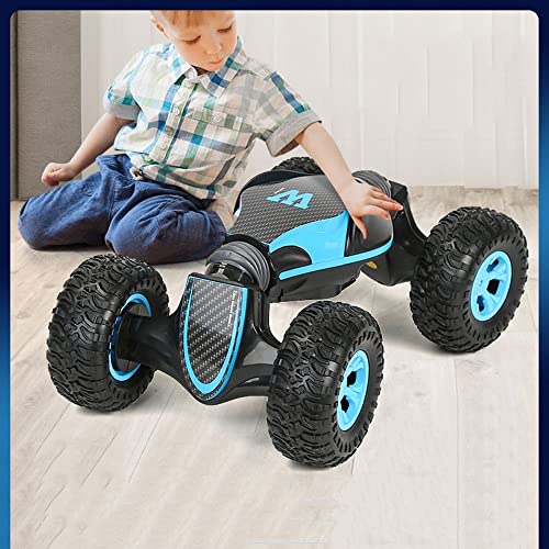 WYKDDM Coche De Control Remoto Anti-caída Y Anti-colisión A Escala 1/10 12KM / H Vehículo RC De Deriva De Alta Velocidad 4WD Bigfoot Monster Climbing RC Truck One Key Deformation Stunt Toy Buggy