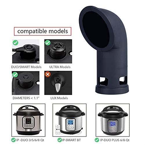 WZRY Válvula de liberación de Vapor, 2 Paquete Silicone Steam Sarteer Diverter Power Puss Puss Purphone Vapor para Todos los tamaños de Cuarto de galón