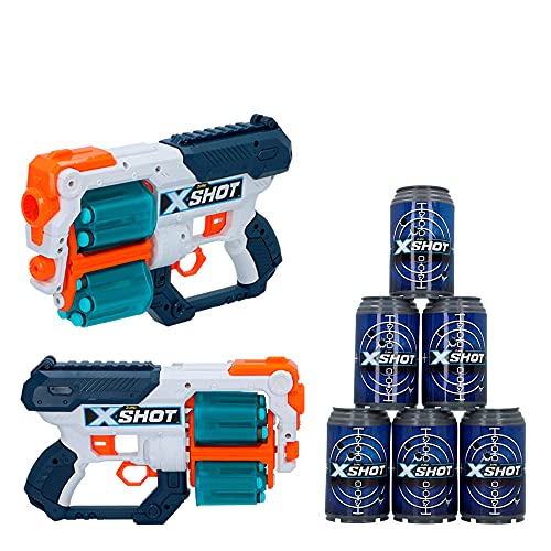 X-Shot - Set 2 pistolas con botes XCESS X-Shot (46272)