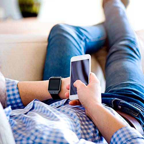 X-WATCH 54024 X30W Smartwatch con Tarjeta SIM y cámara, Color Negro y Cromo, Compatible con iOS y Android