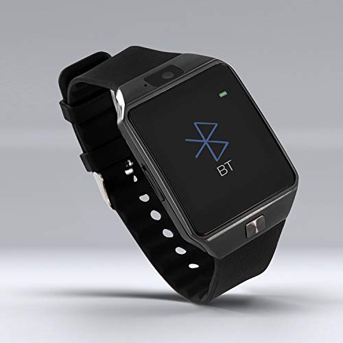 X-WATCH 54024 X30W Smartwatch con Tarjeta SIM y cámara, Color Negro y Cromo, Compatible con iOS y Android