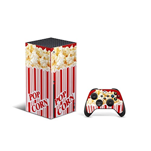 X1 Series X Console Controller Skin De 46 North Design, 3M Technology La Misma Calidad De Calcomanía Para Automóviles, Cines PopCorn Red Yellow Movies, Duradera, Fabricado En Canadá