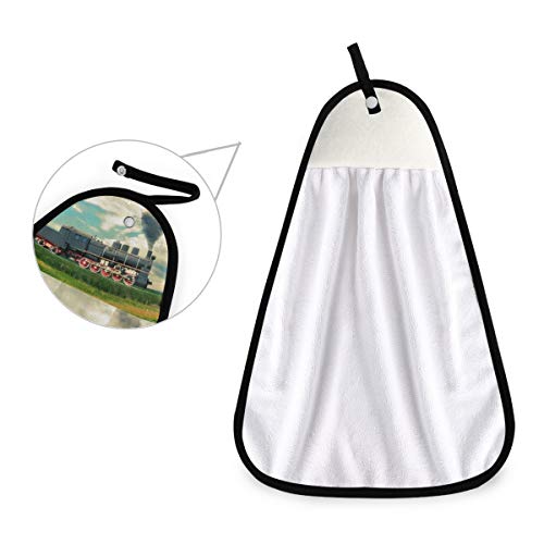 XiangHeFu Toalla de baño Multiusos de Lujo Ultra Suave de Alta absorción Toalla de baño Presente Sunset Classic Old Steam Train