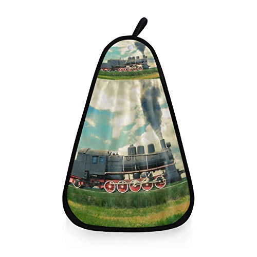 XiangHeFu Toalla de baño Multiusos de Lujo Ultra Suave de Alta absorción Toalla de baño Presente Sunset Classic Old Steam Train