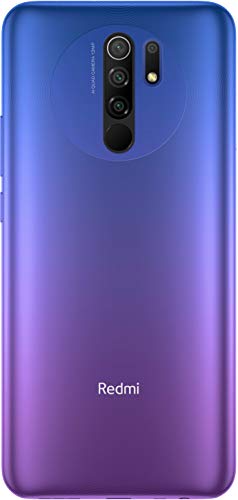 Xiaomi Redmi 9 - Smartphone de 6.53" FHD+, 4 GB y 64 GB, Cámara cuádruple de 13 MP con IA, MediaTek Helio G80, Batería de 5020 mAh, 18 W de Carga rápida, Púrpura [Versión ES/PT]