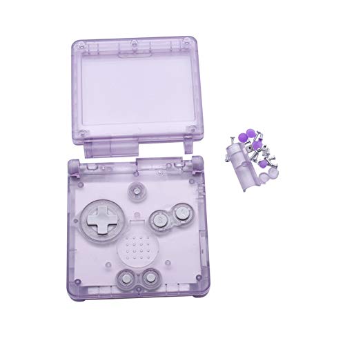 Xingsiyue Reemplazo Transparente Claro Lleno Housing Cáscara Caso Piezas de Reparación para Nintendo Gameboy Advance SP GBA SP Consola