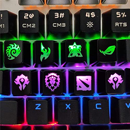 XINYUDAGE KeyCaps de Juego de Bricolaje Botón de Llavero mecánico del Teclado para World of Warcraft Dota Starcraft Key Caps Game KeyCap Mercy ABS Cap (Color: No7) Iteration