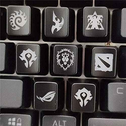 XINYUDAGE KeyCaps de Juego de Bricolaje Botón de Llavero mecánico del Teclado para World of Warcraft Dota Starcraft Key Caps Game KeyCap Mercy ABS Cap (Color: No7) Iteration