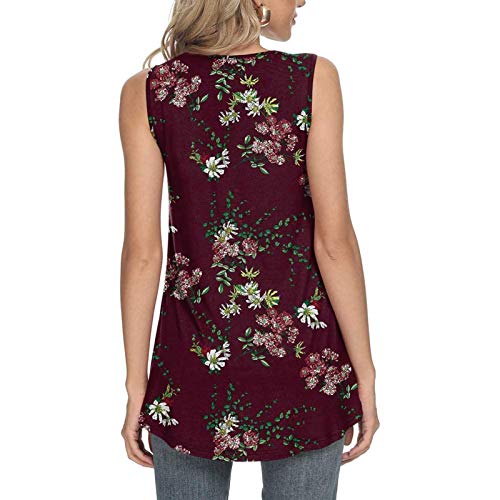 YANFANG Camisetas Basicas Mujer Manga Corta,Camisa Plisada Sin Mangas De Verano para Top TúNica Suelta Y Fluida,Blusas Camisas Mujer, Tallas Grandes,Negro,Azul,Rojo,Blanco,Rosa,Verde,Gris,S-XXL