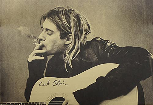 YCYY 4 Hojas Rock Band Vintage Krahn Paper Poster Bar Cafe Decoración Pintura 50 * 34Cm