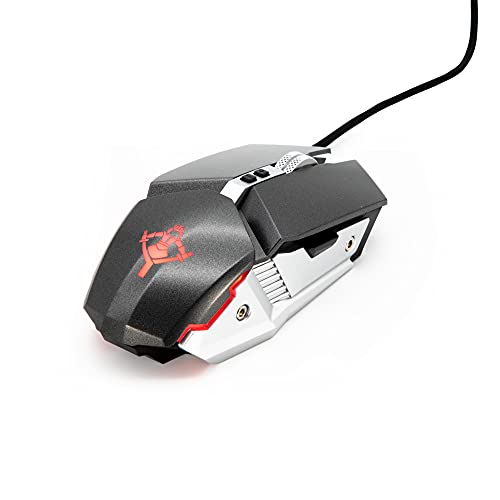 Yeyian Ratón Gaming Sabre ,ergonómico, led, óptico, con Cable y Botones Varios, para Gamer (MO1003)