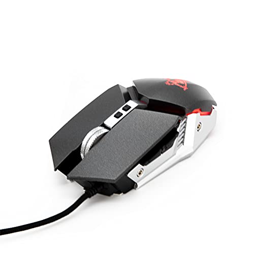 Yeyian Ratón Gaming Sabre ,ergonómico, led, óptico, con Cable y Botones Varios, para Gamer (MO1003)