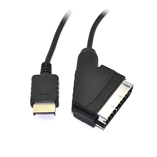 YJLLOVE YANGJIAOLIAN Ajuste para PlayStaion 2 Fit para PS2 Console TV Cable de Cable Cable Cable Scart Cable con Adaptador de Caja AV