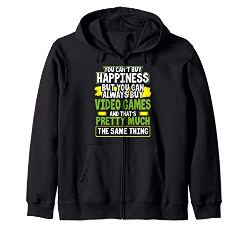 You Can't Buy Happiness You Can Buy Video Games Gamer Sudadera con Capucha