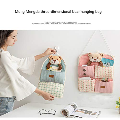 YOUYUANF Almacenamiento Cloth Key Mobile Phone Sundries Storage Bag Dormitory Artifact Door Hanging On The Wall Wall Student Multi-Layer Wall Hanging Bag
