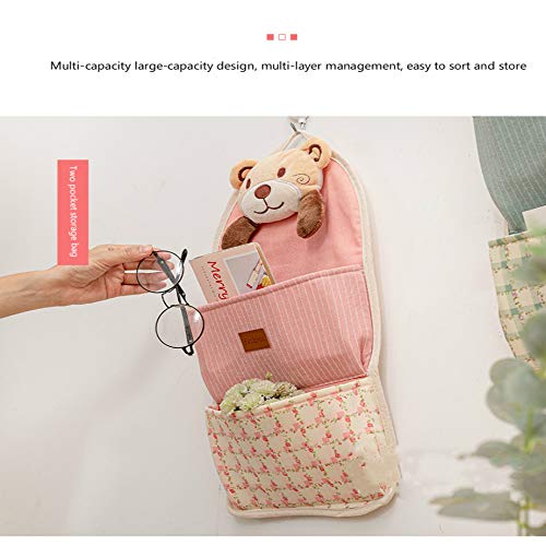 YOUYUANF Almacenamiento Cloth Key Mobile Phone Sundries Storage Bag Dormitory Artifact Door Hanging On The Wall Wall Student Multi-Layer Wall Hanging Bag