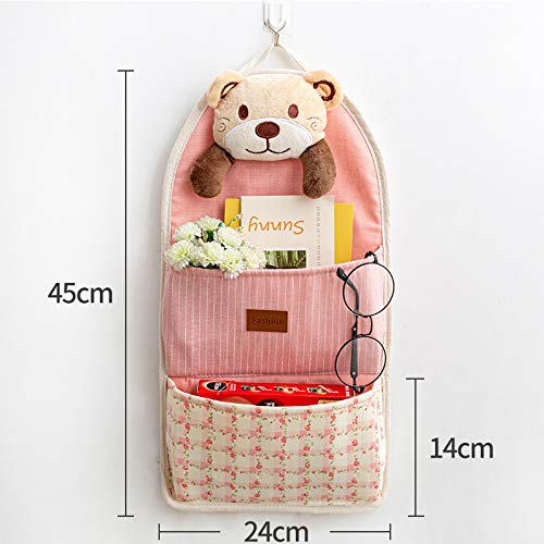 YOUYUANF Almacenamiento Cloth Key Mobile Phone Sundries Storage Bag Dormitory Artifact Door Hanging On The Wall Wall Student Multi-Layer Wall Hanging Bag