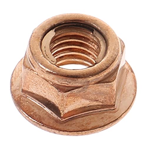 YUMONG Boutique Aizhen Tuerca de Escape de 50 Piezas M8 SW 13 Tuerca de Cobre Tuerca de Escape Codo de Codo Ajuste for Piezas de automóviles