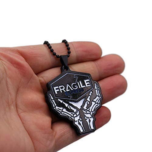 YUNMENG Death Stranding Collar Colgante de Metal Cadena de 60Cm Collares para Hombre Regalos con Encanto para niños Juego de joyería