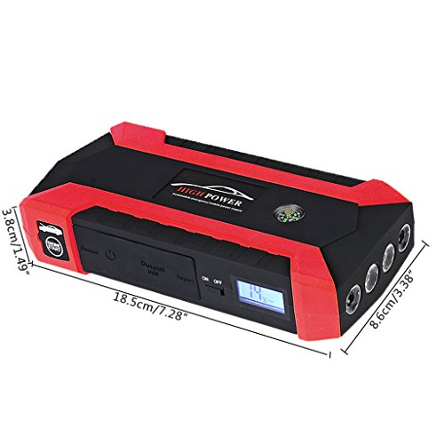 Yunso 89800mAh 4 USB portátil coche Jump Starter Pack Booster Cargador Batería Power Bank